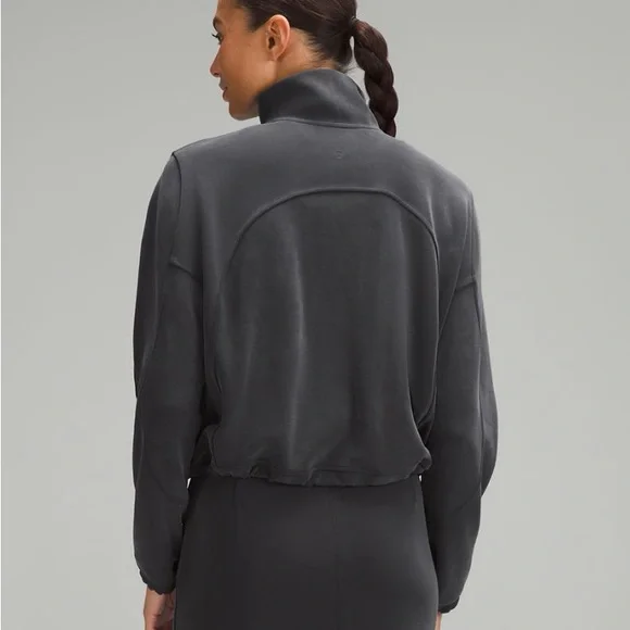 Lululemon Brushed Softstreme Half Zip - Size 4 - Black - Picture 2 of 16